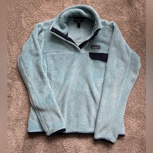 Patagonia Jacket Polartec Light Blue Thermal-Pro Snap-T Soft Fleece Sz small